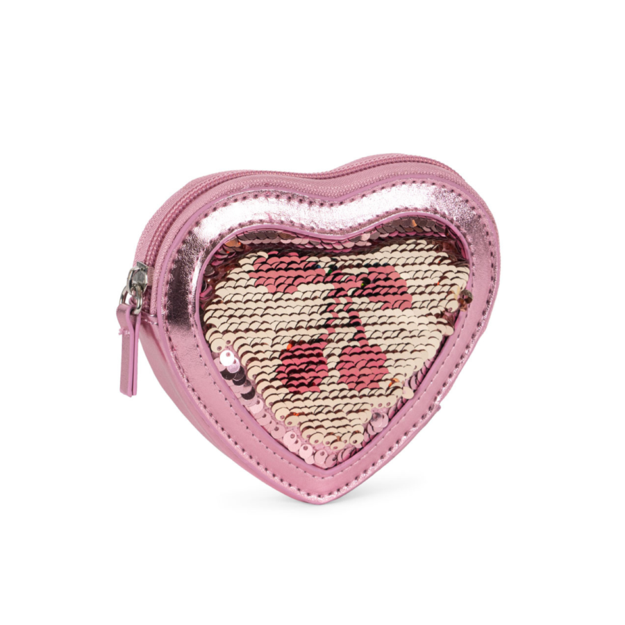 Konges Slojd Portfel Tut Heart Sequin Rose - obrazek 2