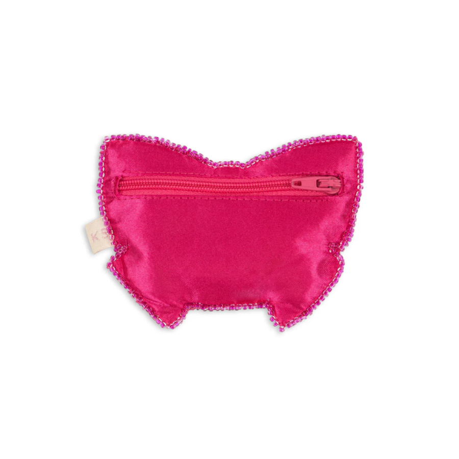 Konges Slojd Portfel Beaded Bow Bubblegum - obrazek 2
