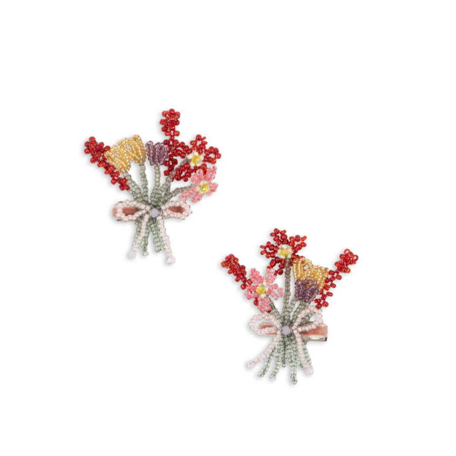 Konges Slojd 2-Pak Spinek Do Włosów Pearly Flower Multi - obrazek 2