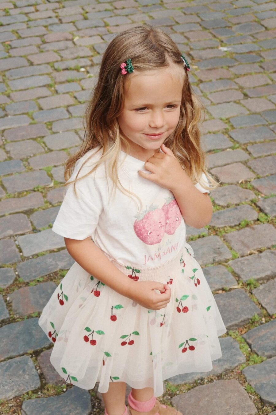 Konges Slojd Spódnica Tullie Smock Ma Grande Cerise Glitter - obrazek 3
