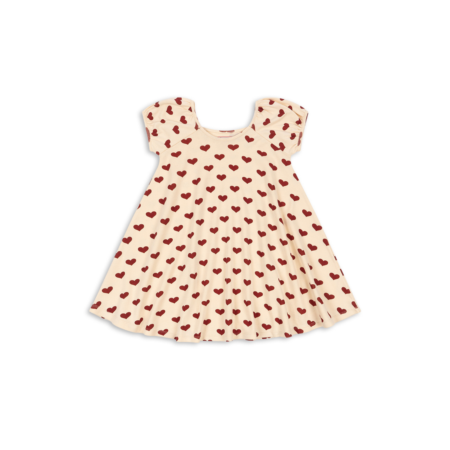 Konges Slojd Sukienka Classic SS Gots Amour Rouge