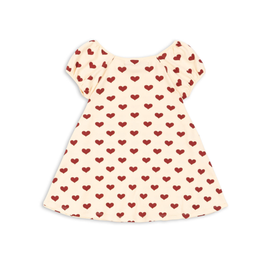 Konges Slojd Sukienka Classic SS Gots Amour Rouge - obrazek 2