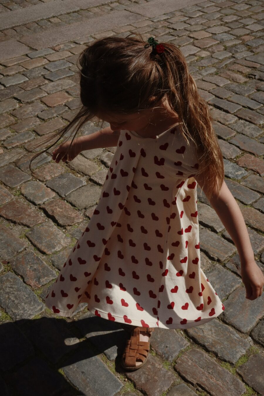 Konges Slojd Sukienka Classic SS Gots Amour Rouge - obrazek 3