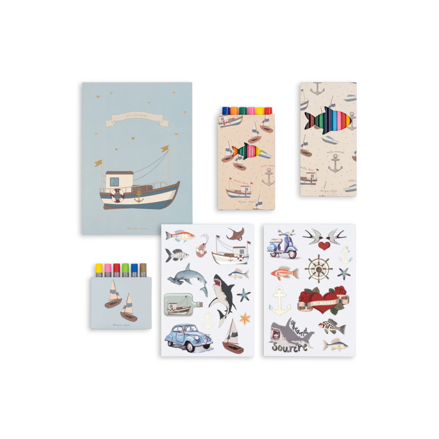 Konges Slojd Zestaw Małego Artysty Sail Away