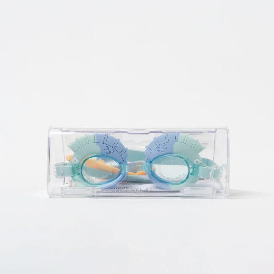 Sunnylife Dziecięce Okulary Do Pływania Fish Aqua Blue - obrazek 2