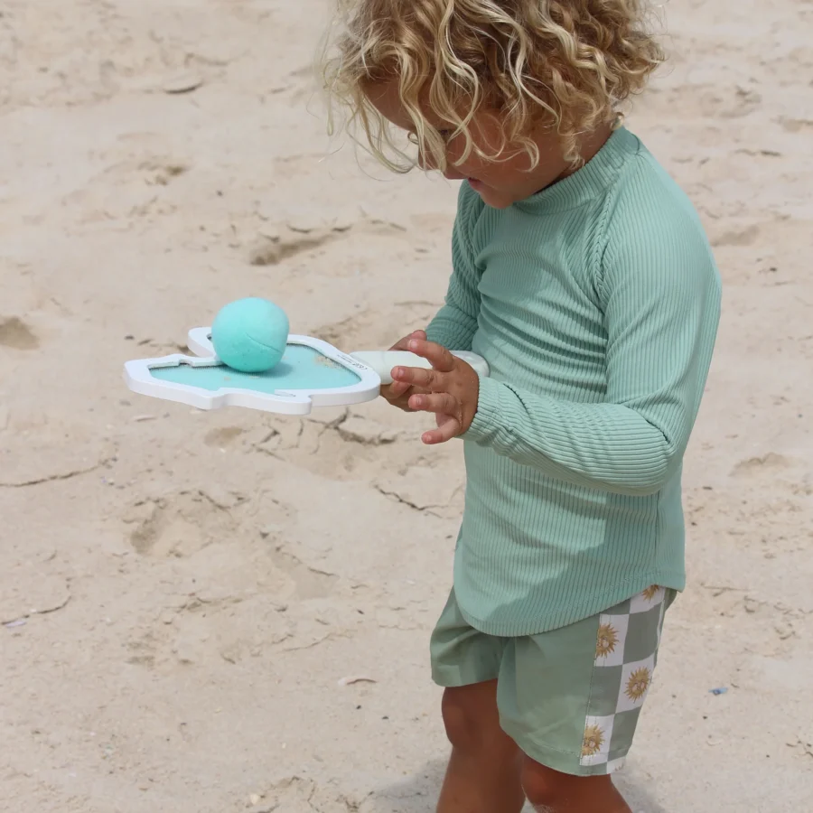 Sunnylife Dziecięce Rakietki Plażowe Na Rzep – Blue Stripe - obrazek 7