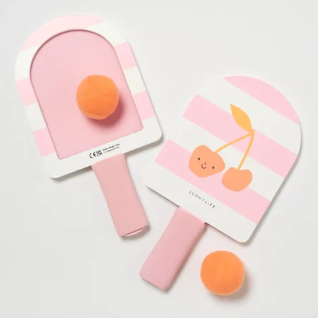 Sunnylife Dziecięce Rakietki Plażowe Na Rzep – Cotton Candy Cherry