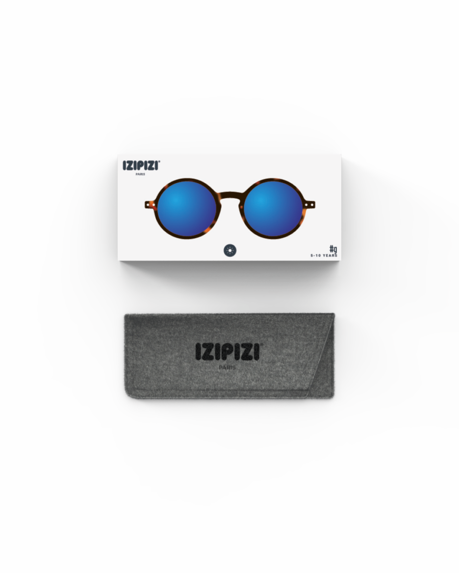 Izipizi Okulary Przeciwsłoneczne dla Dzieci JUNIOR SUN (5-10 lat) #G Tortoise Ble Mirror - obrazek 5