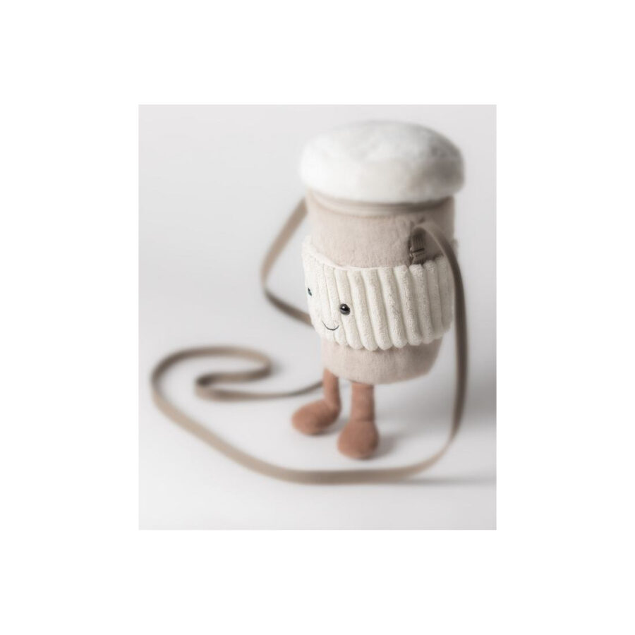 Jellycat Torebka na Ramię Zabawny Kubeczek Kawy Na Wynos 22 cm - obrazek 2