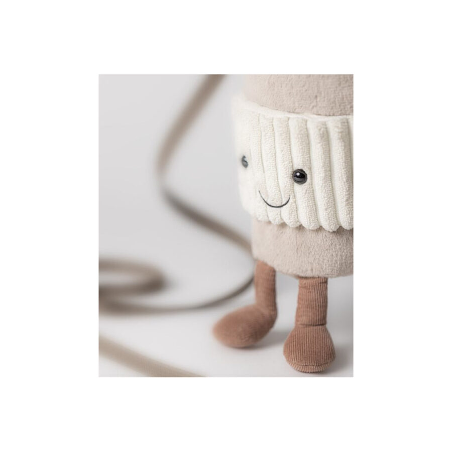 Jellycat Torebka na Ramię Zabawny Kubeczek Kawy Na Wynos 22 cm - obrazek 3
