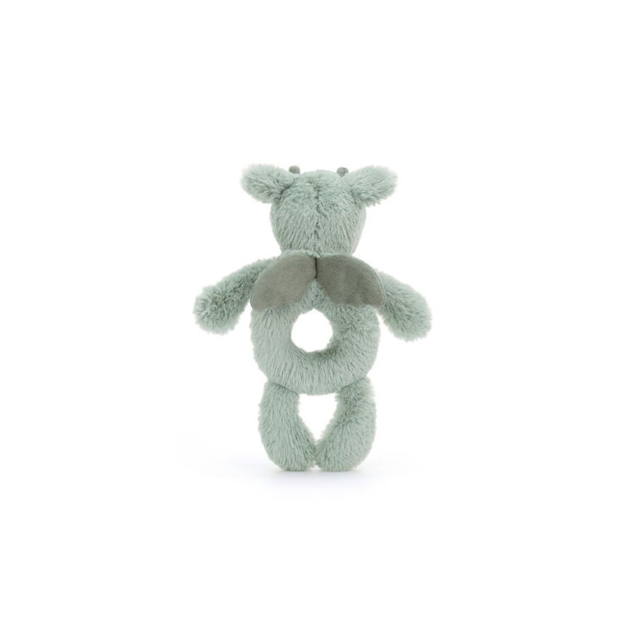 Jellycat Smok Grzechotka Miętowo-Szara 18 cm - obrazek 2
