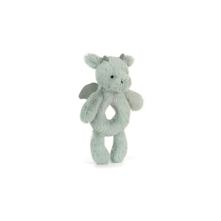 Jellycat Smok Grzechotka Miętowo-Szara 18 cm