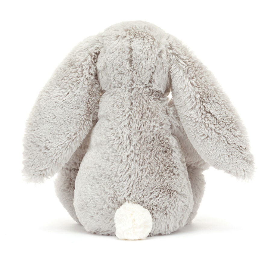 Jellycat Króliczek z Kwiecistymi Uszami Srebrny „Bloom” 18 cm - obrazek 3