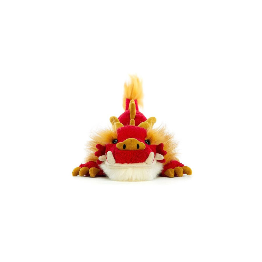 Jellycat Smok Czerwony 42 cm - obrazek 3