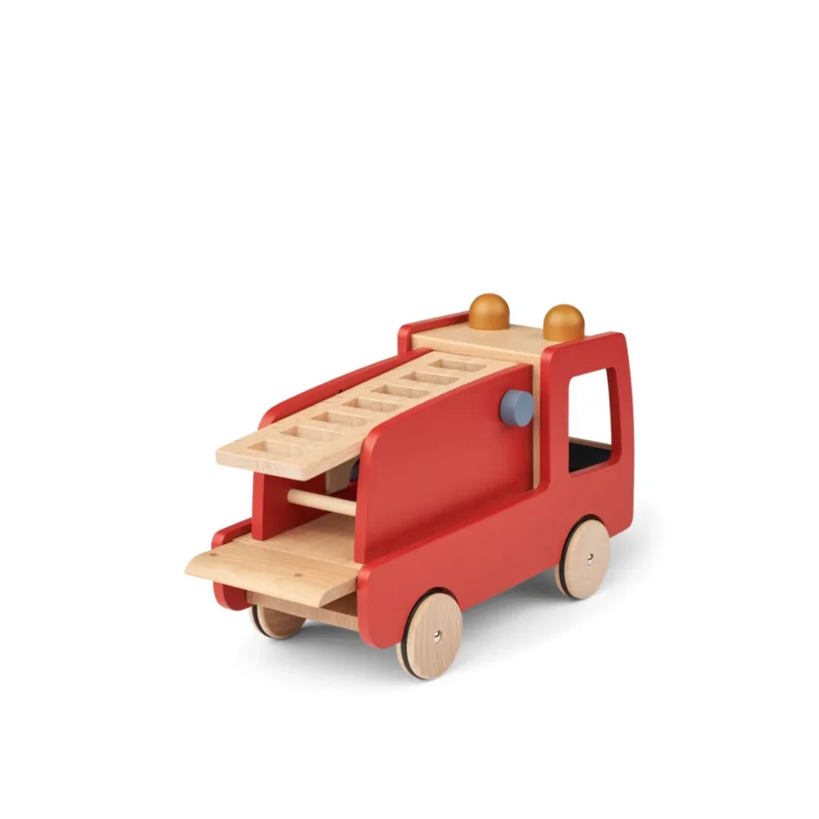 Liewood Samochód Wóz Strażacki Eigil Fire Truck Classic Navy Multi Mix - obrazek 4
