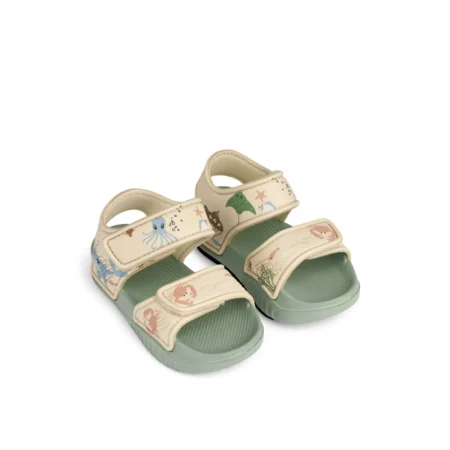 Liewood Sandały Blumer Eva Strap Sea creature / Sandy