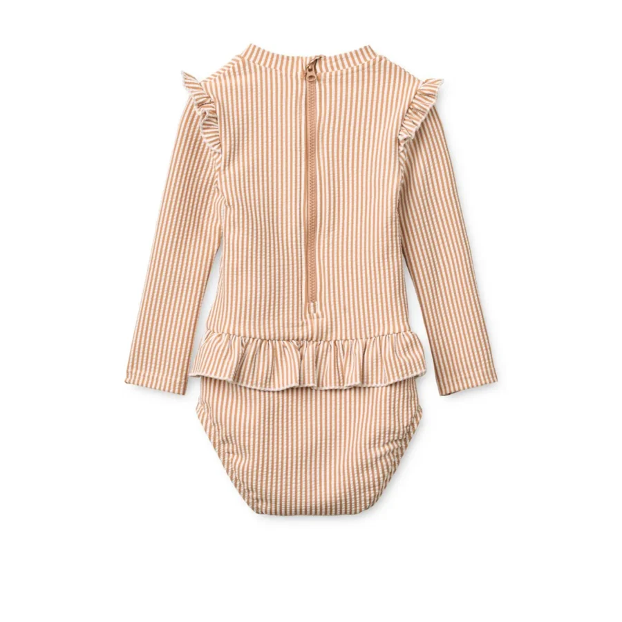 Liewood Strój Kąpielowy Sille Baby Seersucker Stripe Pale Tuscany/ Creme De La Creme - obrazek 2