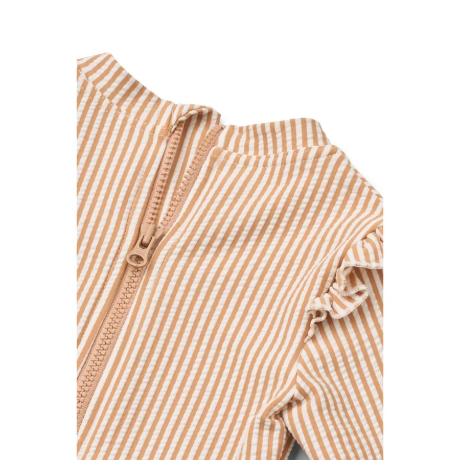 Liewood Strój Kąpielowy Sille Baby Seersucker Stripe Pale Tuscany/ Creme De La Creme - obrazek 3