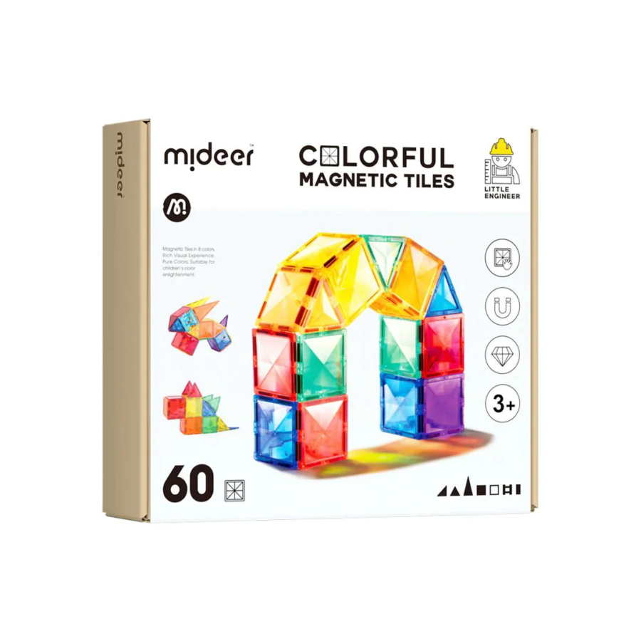 Mideer Klocki Magnetyczne (60 elementów)