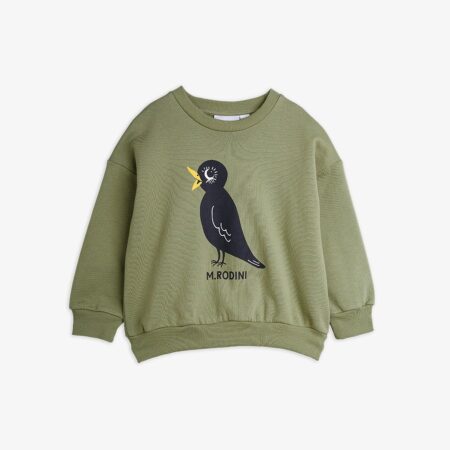 Mini Rodini Bluza Blackbird Green