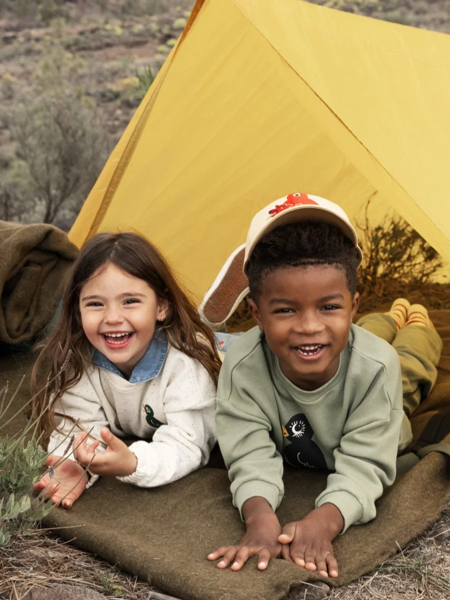 Mini Rodini Czapka Z Daszkiem Camp Rodini Beige - obrazek 4