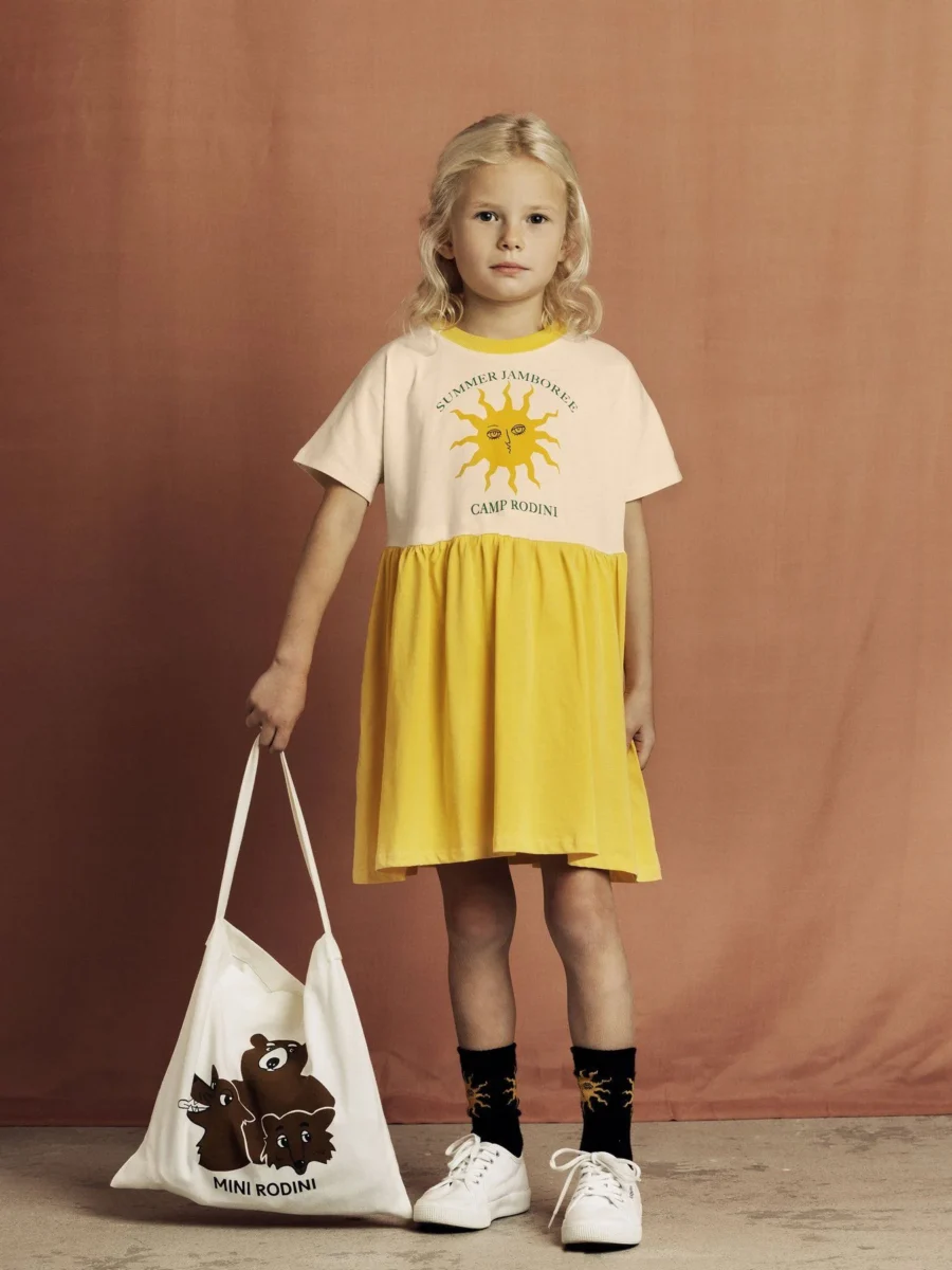 Mini Rodini Torba Tote Bag Camp Rodini Off White - obrazek 3