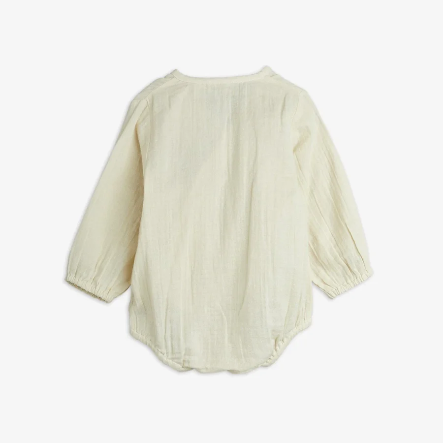 Mini Rodini Body Muslin Bee Wrap Off White - obrazek 2
