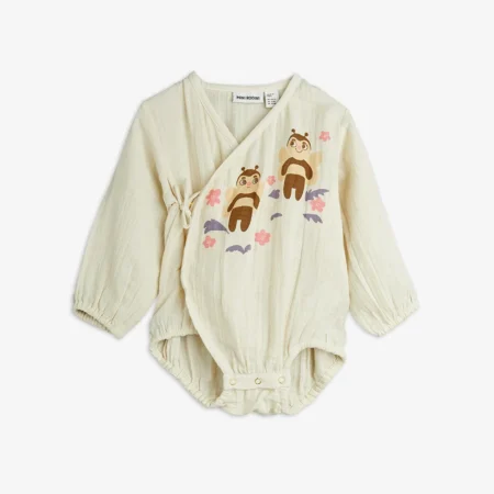 Mini Rodini Body Muslin Bee Wrap Off White