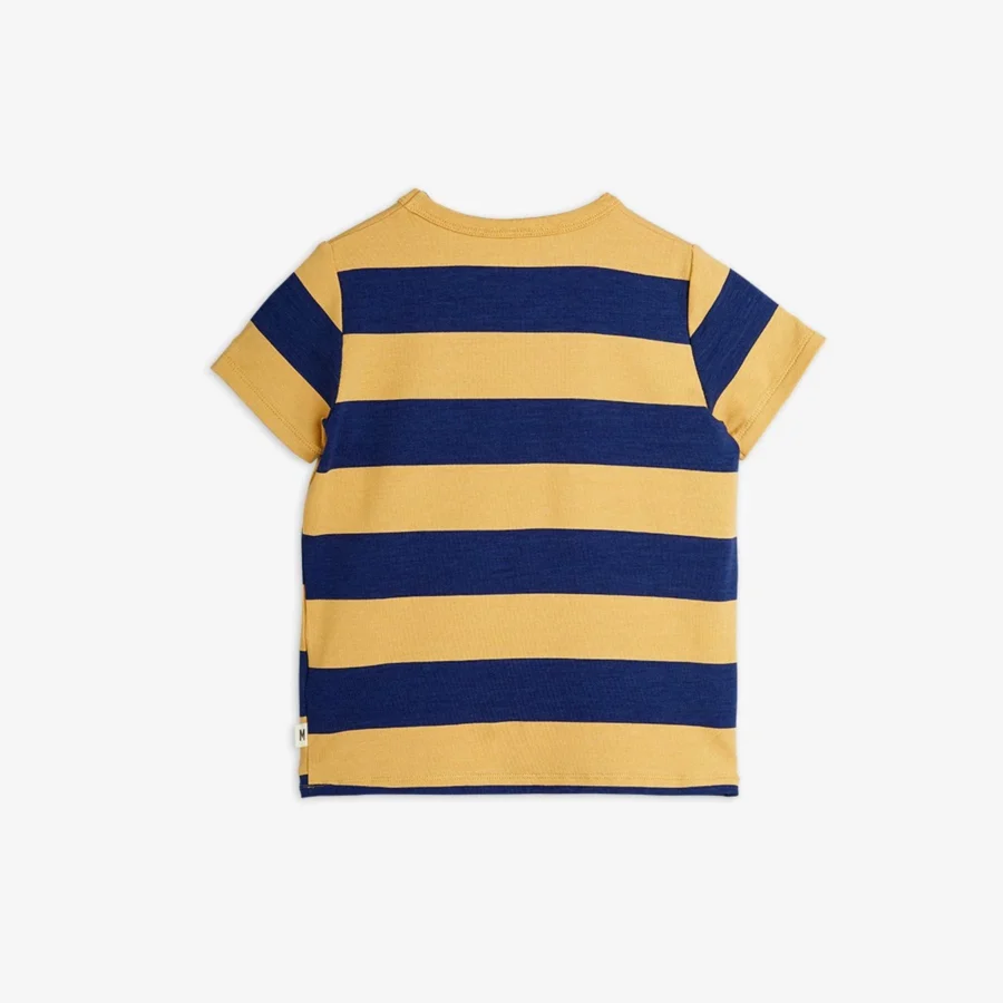 Minirodini T-shirt Block Stripe Beige - obrazek 2