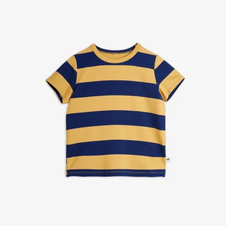 Minirodini T-shirt Block Stripe Beige