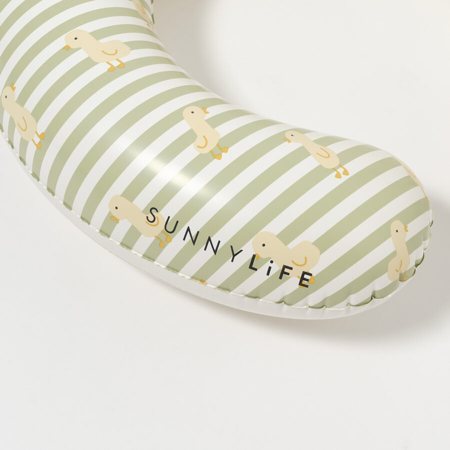 Sunnylife Pływający Fotelik Dla Niemowląt Duck Sage Stripe - obrazek 3