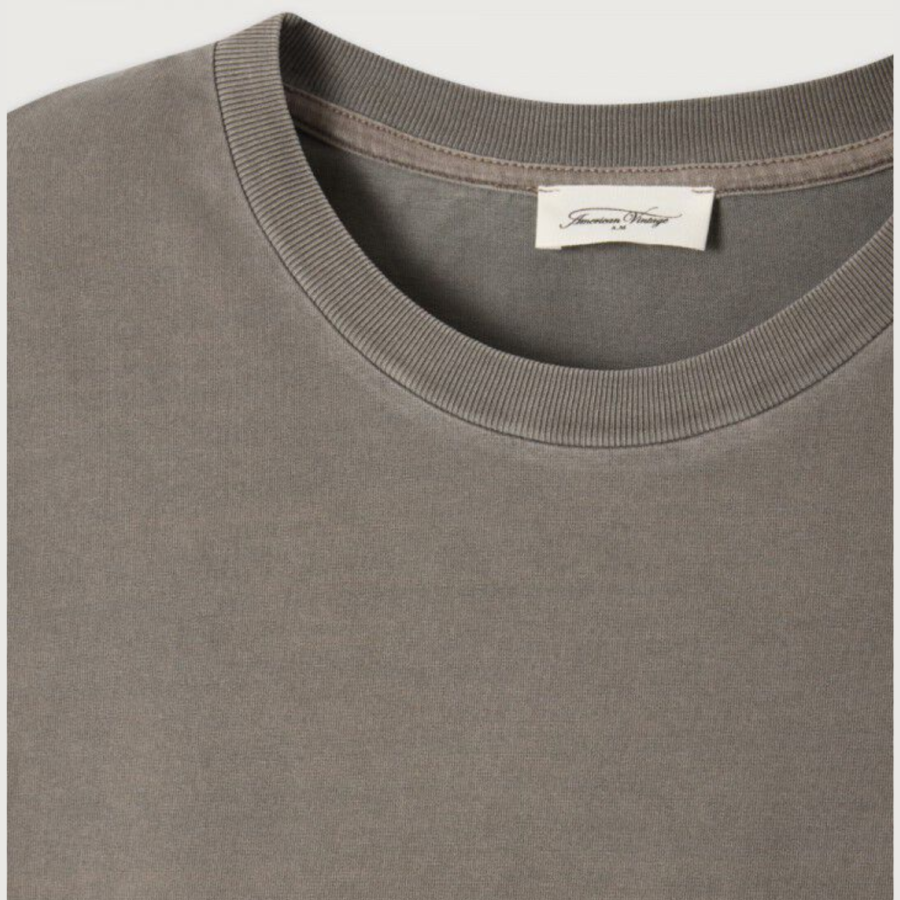 American Vintage T-Shirt Men Fizvalley Sepia Vintage - obrazek 2