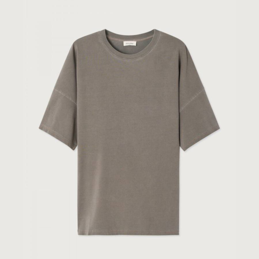 American Vintage T-Shirt Men Fizvalley Sepia Vintage