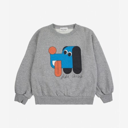 Bobo Choses Bluza Doggy Mate Heather Grey