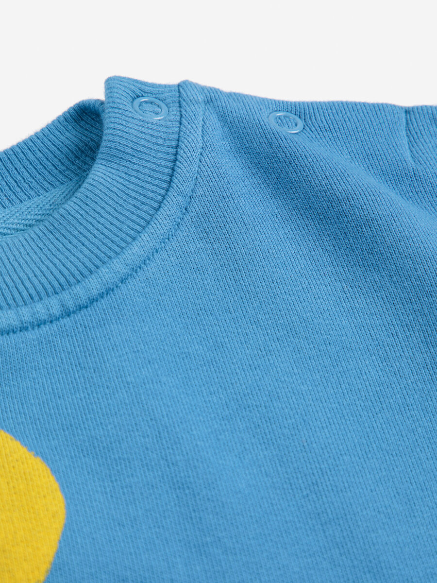 Bobo Choses Bluza Baby Striped Duck Blue - obrazek 3