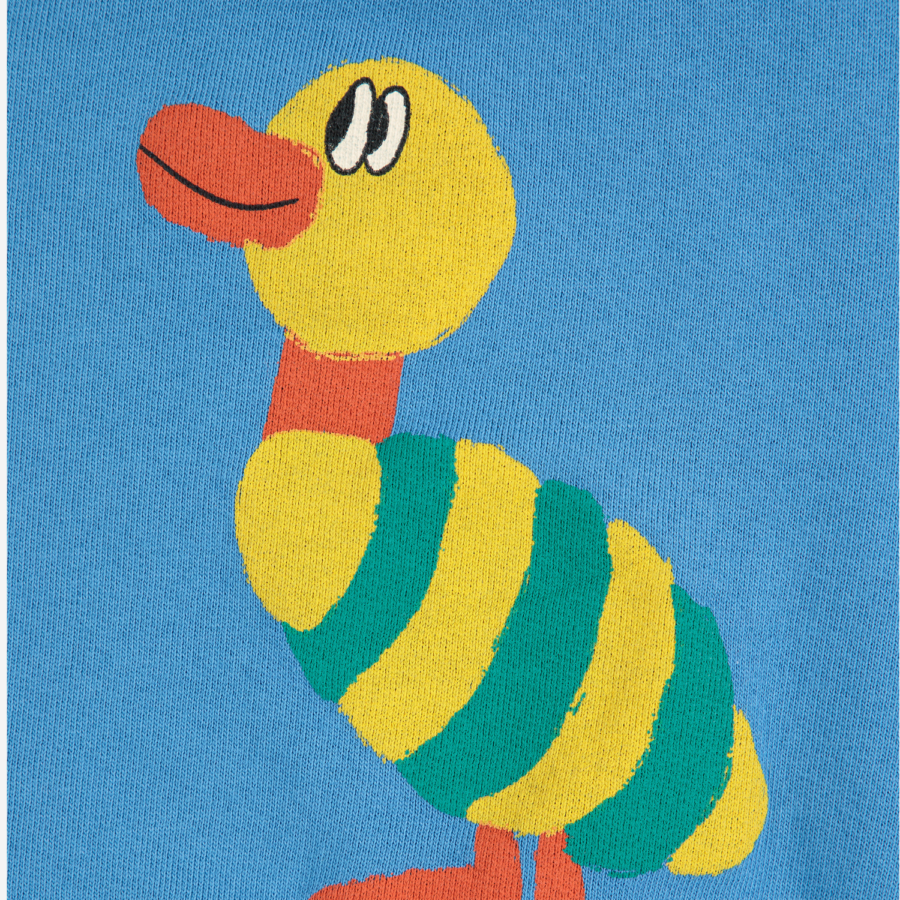 Bobo Choses Bluza Baby Striped Duck Blue - obrazek 2