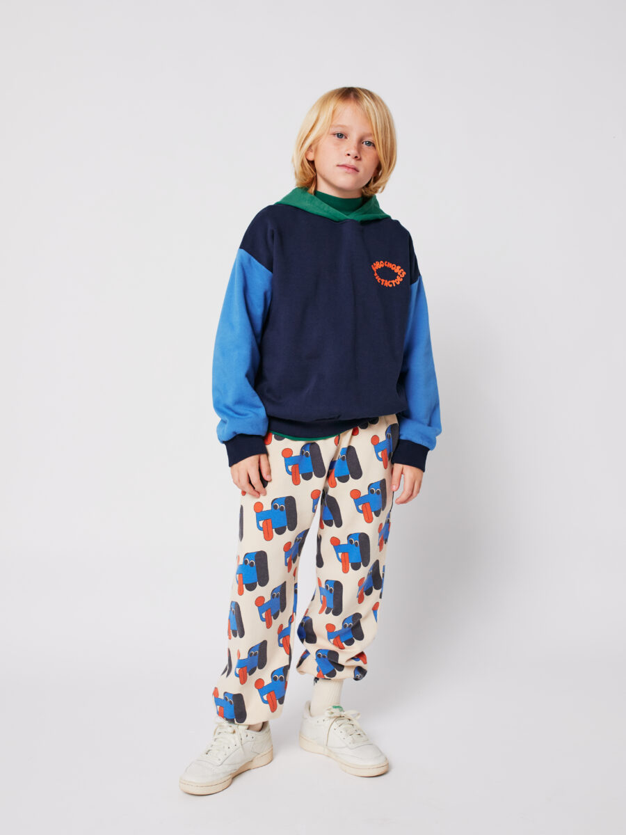 Bobo Choses Bluza Z Kapturem Tic Tac Toe Color Block Multicolor - obrazek 4
