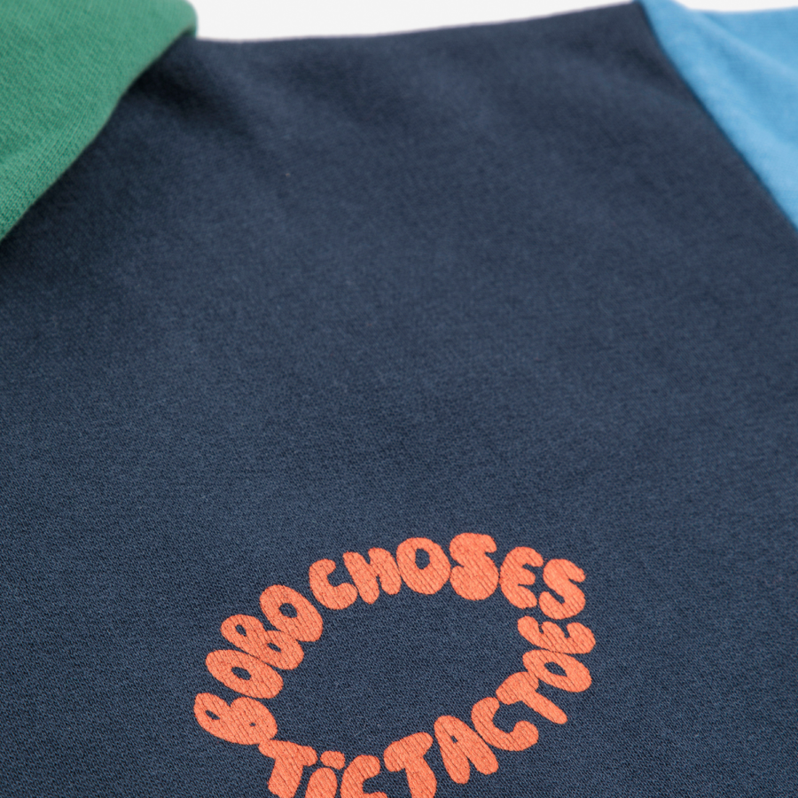 Bobo Choses Bluza Z Kapturem Tic Tac Toe Color Block Multicolor - obrazek 2