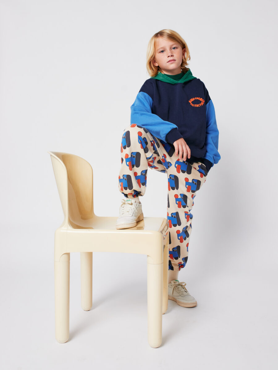 Bobo Choses Bluza Z Kapturem Tic Tac Toe Color Block Multicolor - obrazek 3