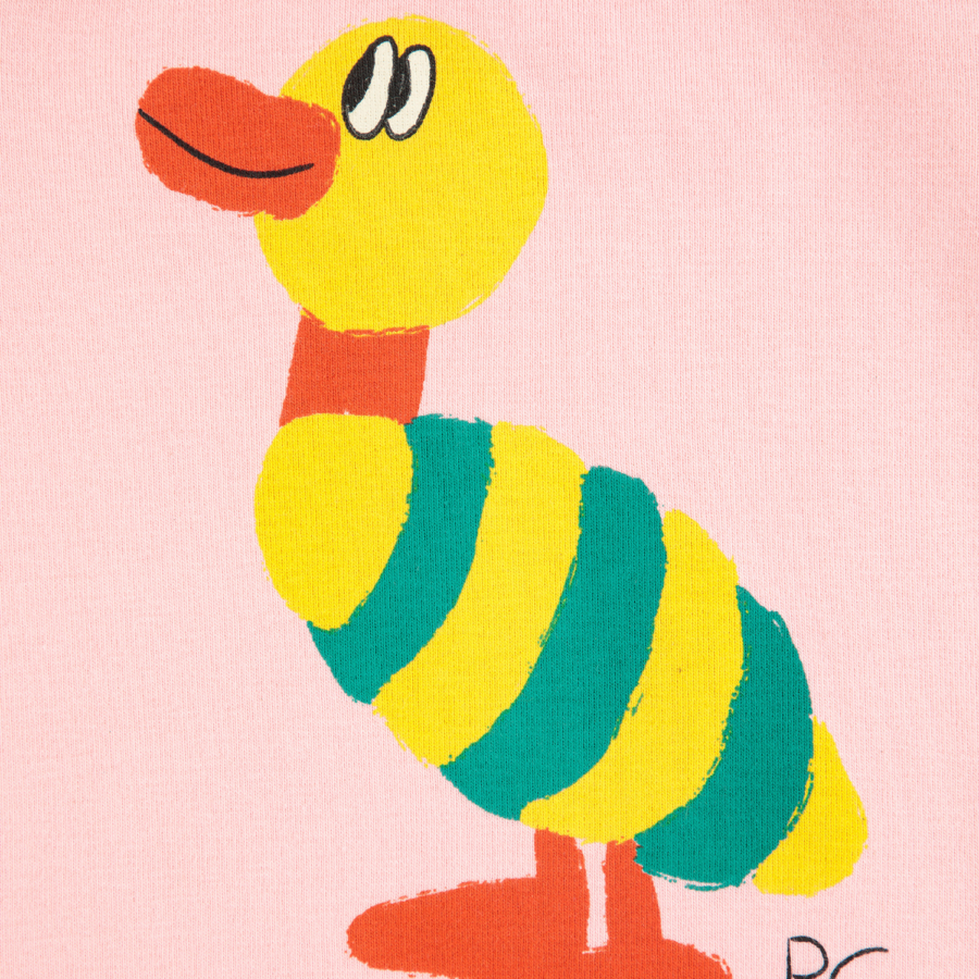 Bobo Choses Body Niemowlęce Stripped Duck Light Pink - obrazek 2