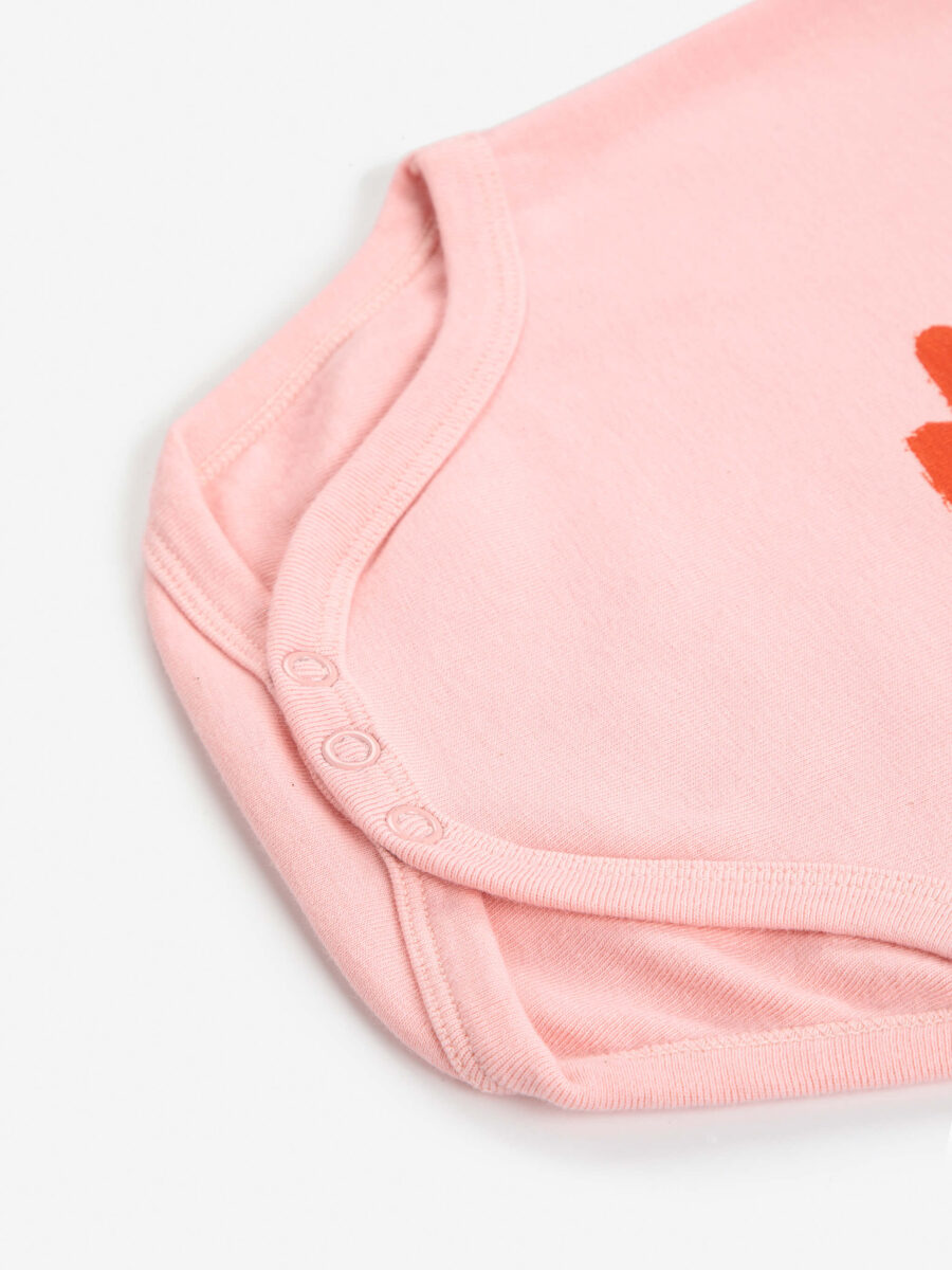 Bobo Choses Body Niemowlęce Stripped Duck Light Pink - obrazek 4
