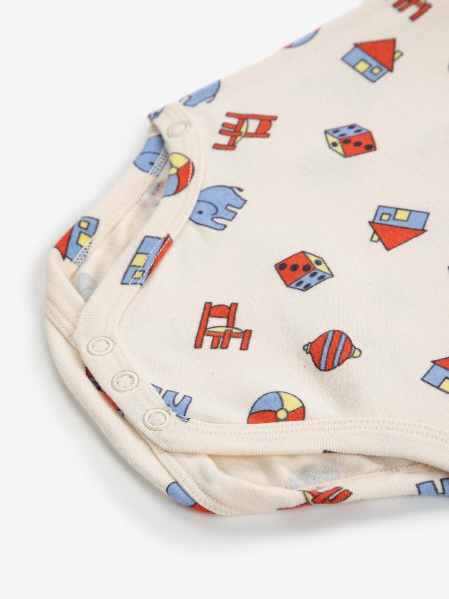 Bobo Choses Body Niemowlęce Toys All Over White - obrazek 3