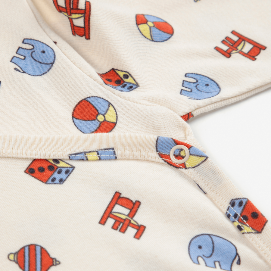 Bobo Choses Body Niemowlęce Toys All Over White - obrazek 2