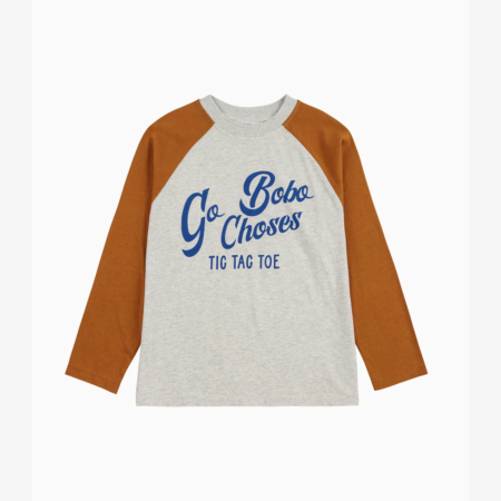 Bobo Choses Longsleeve Go Bobo Ranglan Sleeves Brown