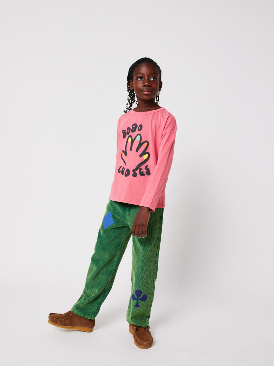 Bobo Choses Longsleeve High Five Pink - obrazek 3