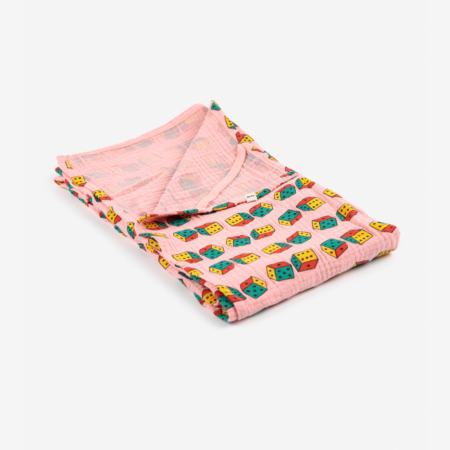 Bobo Choses Otulacz Muślinowy Dices All Over Pink