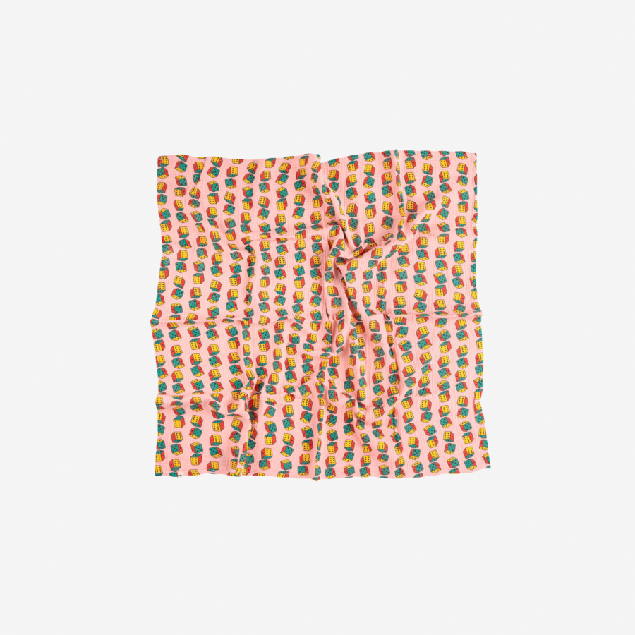 Bobo Choses Otulacz Muślinowy Dices All Over Pink - obrazek 2