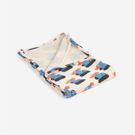 Bobo Choses Otulacz Muślinowy Doggy Mate All Over Off White