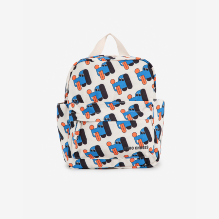 Bobo Choses Plecak Baby Doggy Mate All Over Soft Off White