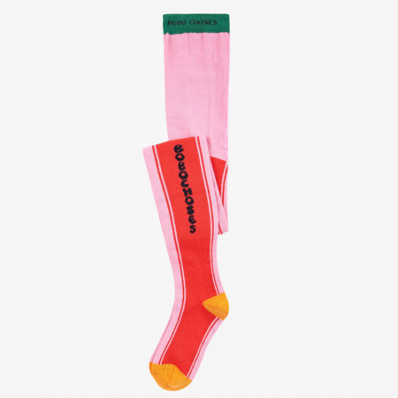 Bobo Choses Rajstopy Color Block Pink